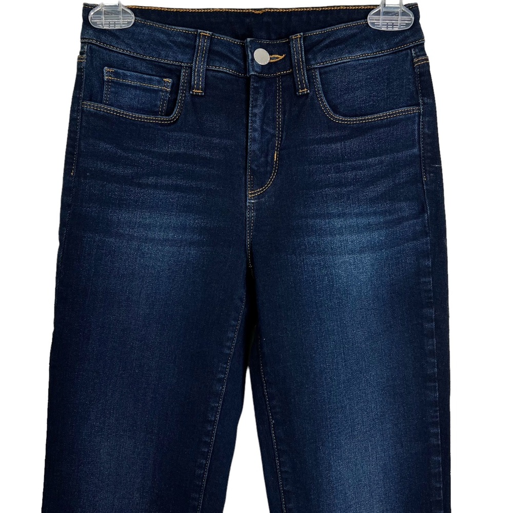 NWOT L’Agence Mid Rise Slim Straight Leg Jeans Dark Wash Women’s Sz 24 - Picture 3 of 7